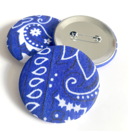 Button bandana blue