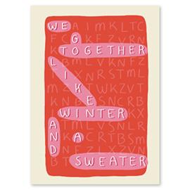 Kaart "We go together..."