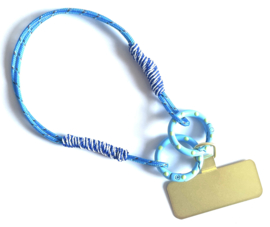 Telefoonkoord pols blue