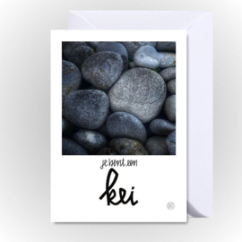 Kaart "je bent een kei"