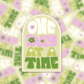 Vinyl sticker "One day at a time"