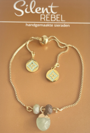 Armband edelsteen green