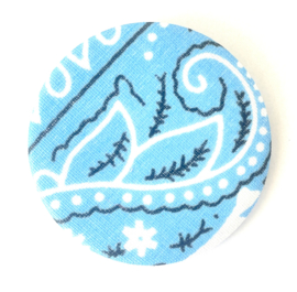 Button bandana ocean blue