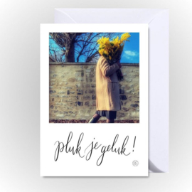 Kaart "pluk je geluk"