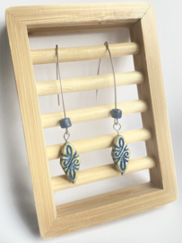 Oorbellen zilver blueprint