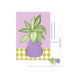 Kaart "plant in vaas"