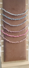 Armband zilver blue