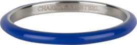 Ring zilver blauwsaffier emaille