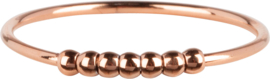 Ring palm rose gold beads