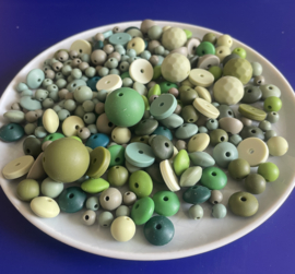 Siliconen kralen groen