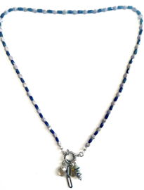 Ketting zilver grey/black