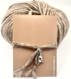 Armband alpaca zilver brown
