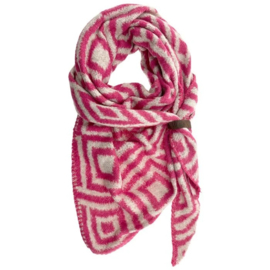 Sjaal Arctic Offwhite-Pink
