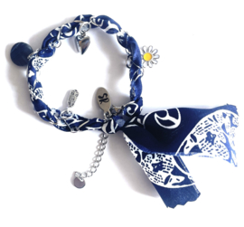 Bandana armband darkblue