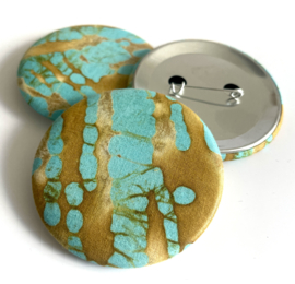 Button batic brown & blue