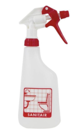 Sprayflacon met pictogram, inclusief verstuiver rood