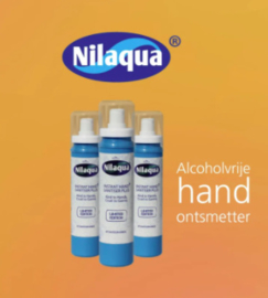 Nilaqua sanitizer plus foamer bottles 100ml (Alcohol vrij)