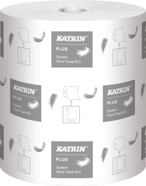 Katrin Plus Systeem handdoekrol, 3 laags, cellulose, 100 meter