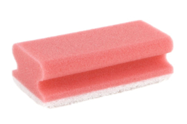 Sanitair spons (rood) vpe10 - 10 stuks