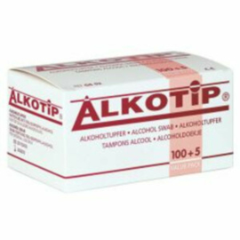 Alkotip alcoholdoekjes 65 x 30 mm - 105 stuks