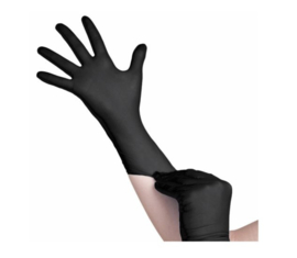 INTCO nitril handschoenen DNG 5,0 - zwart - CAT III - 10x100 stuks (omdoos)