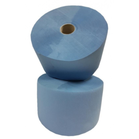 UIERPAPIER! verlijmd cellulose blauw 3 lgs 21,6 cm (prijs per 2 rollen)