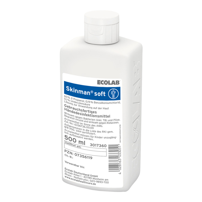 Ecolab| Skinman Soft handdesinfectans 500ml