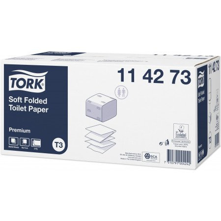 TORK premium toiletpapier 2 laags wit 19x11cm doos a 7560 vel (114273)