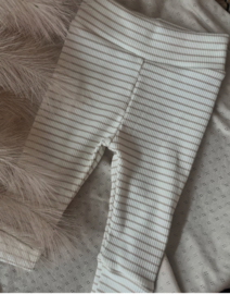 Broekje small stripes sand