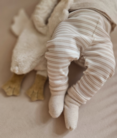 Broekje dubble stripe sand