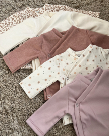 Wrap shirt rib hazelnoot