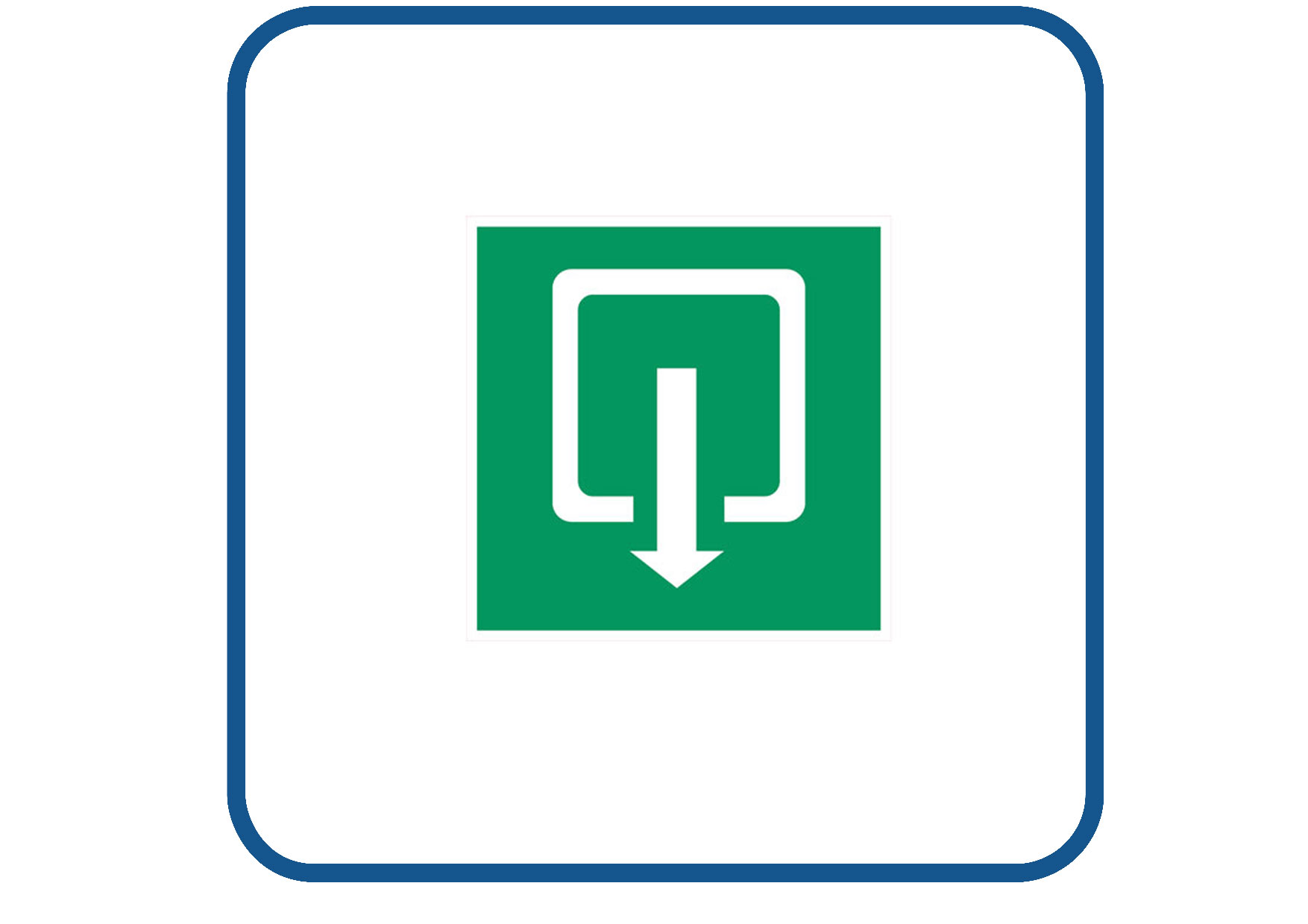 Uitgang sticker