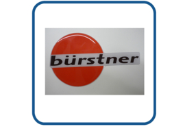 Burstner 3D doming caravan en camper, Epoxy sticker