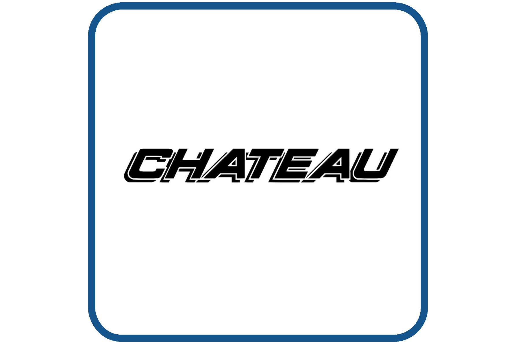 Chateau caravan en camper sticker