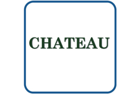 Chateau groen grijs fullcolor sticker