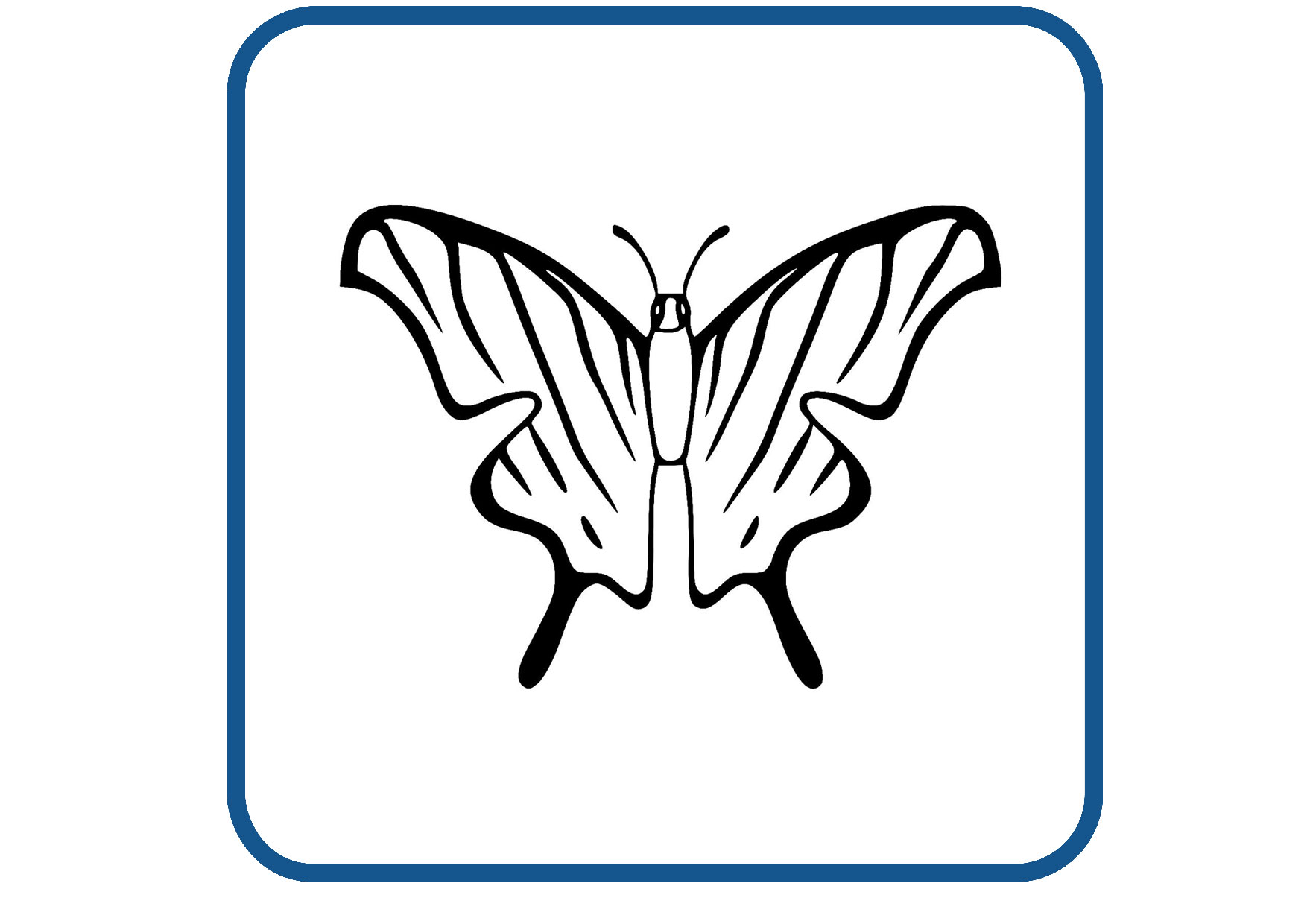 Vlinder design 36 sticker