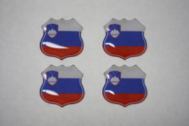 3D Slovenie gel vlag stickers UV-bestendig