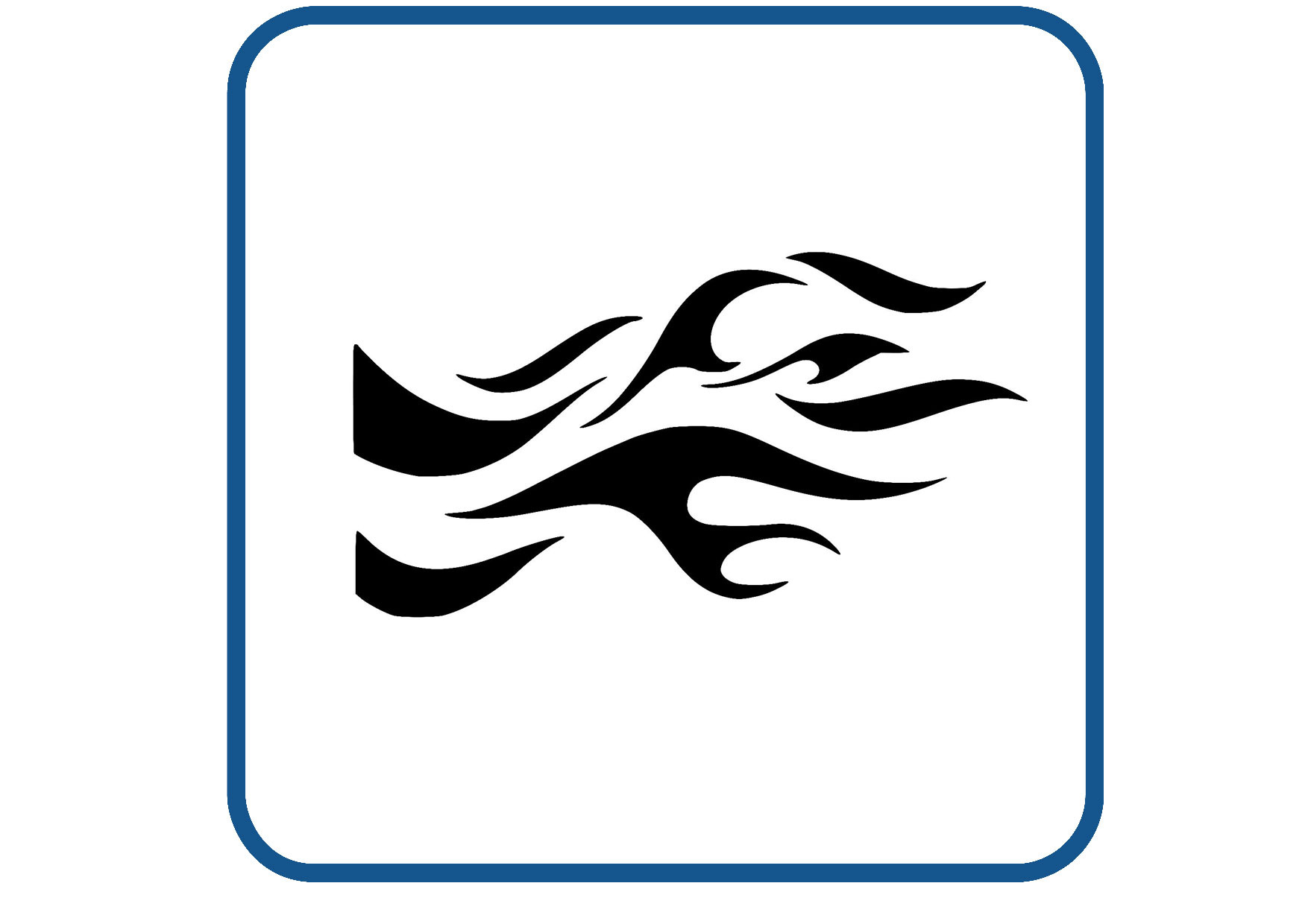 Vlammen design 9 sticker