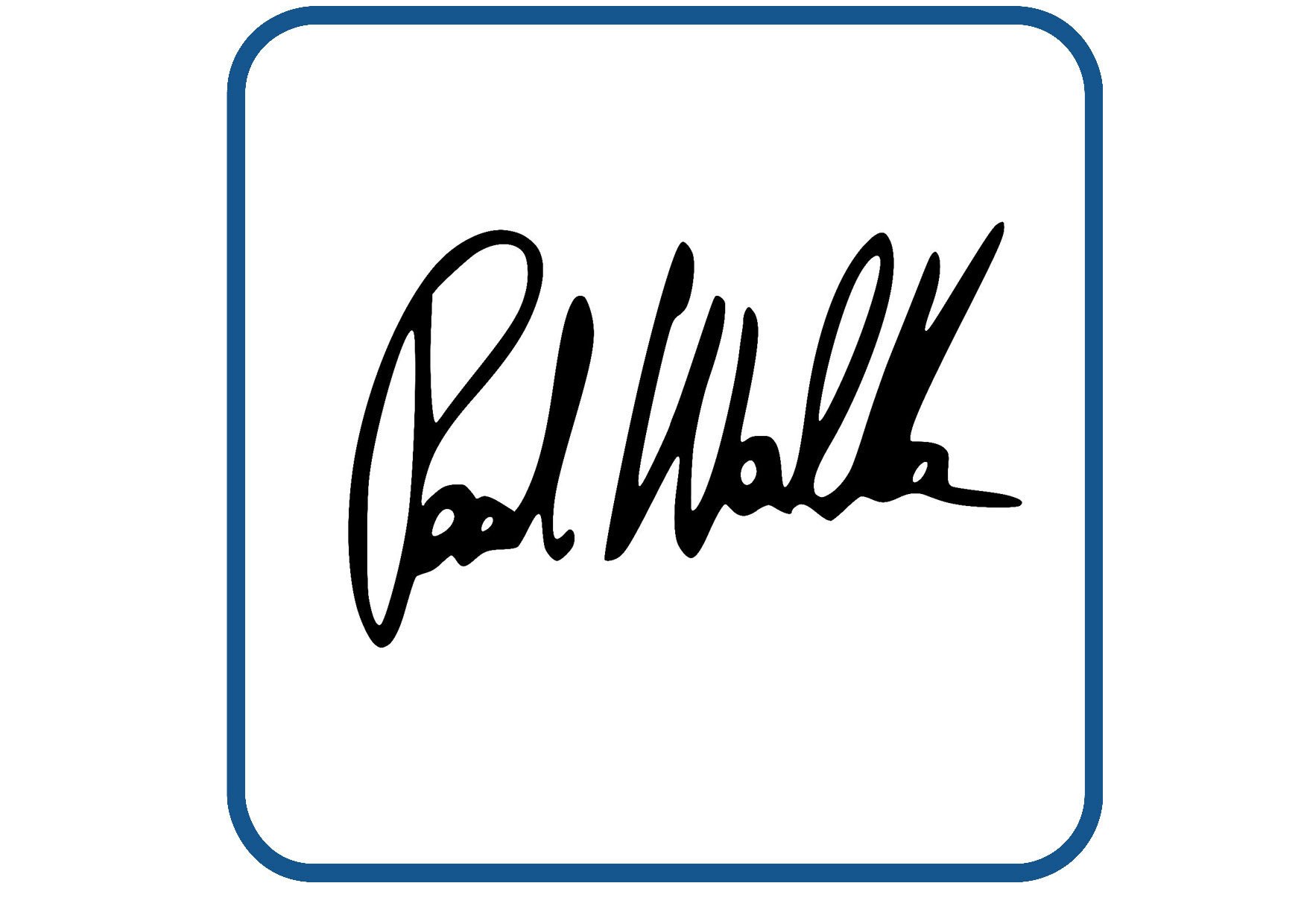 Paul Walker hantekening sticker