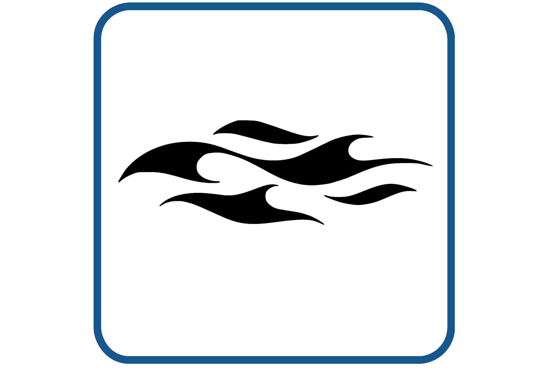 Vlammen design 14 sticker