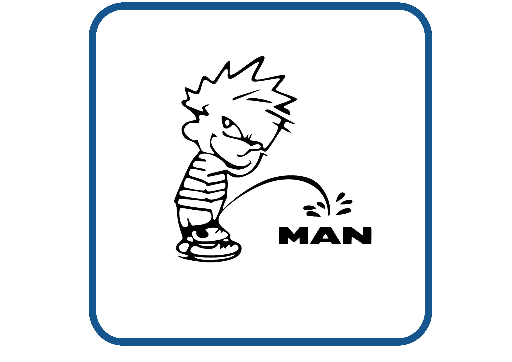MAN Calvin sticker