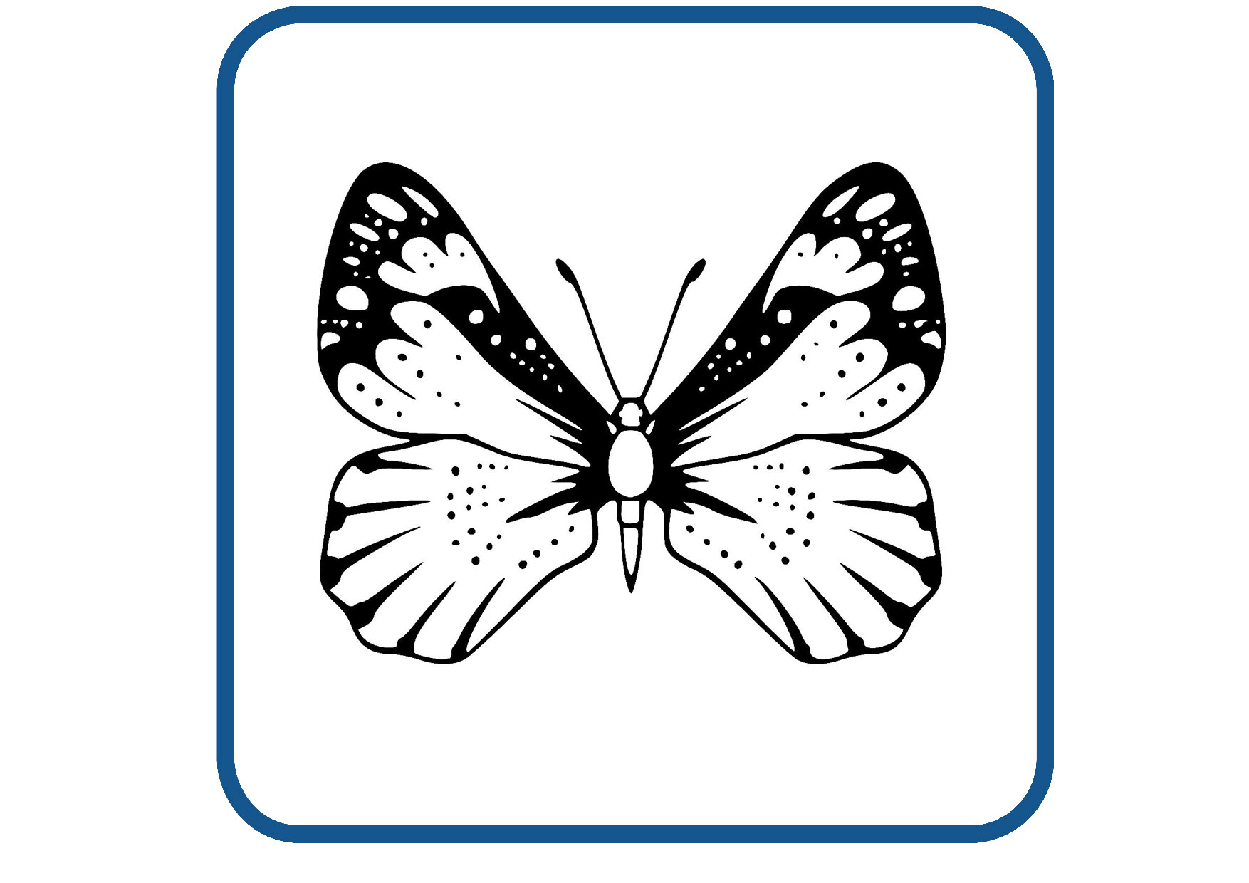 Vlinder design 47 sticker
