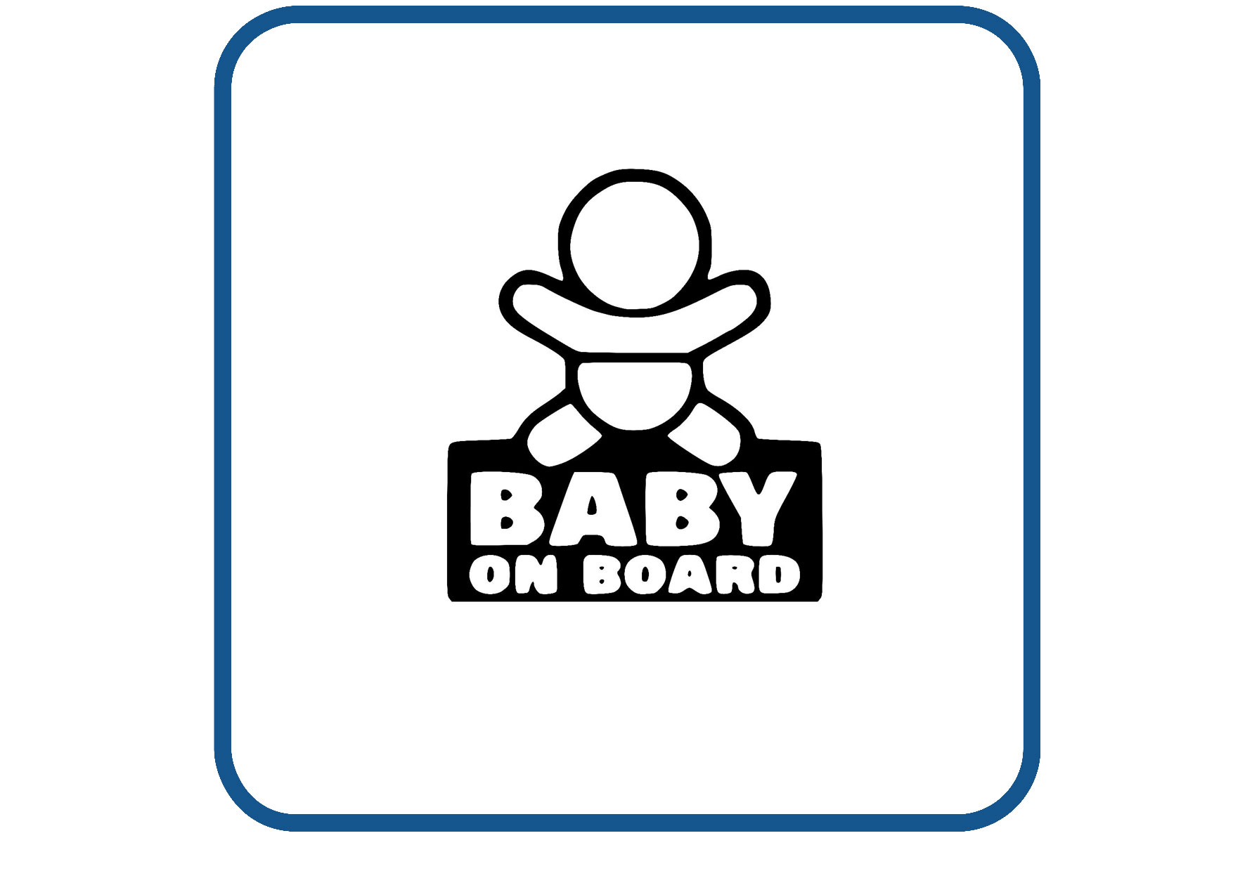 Baby on board design 2 sticker