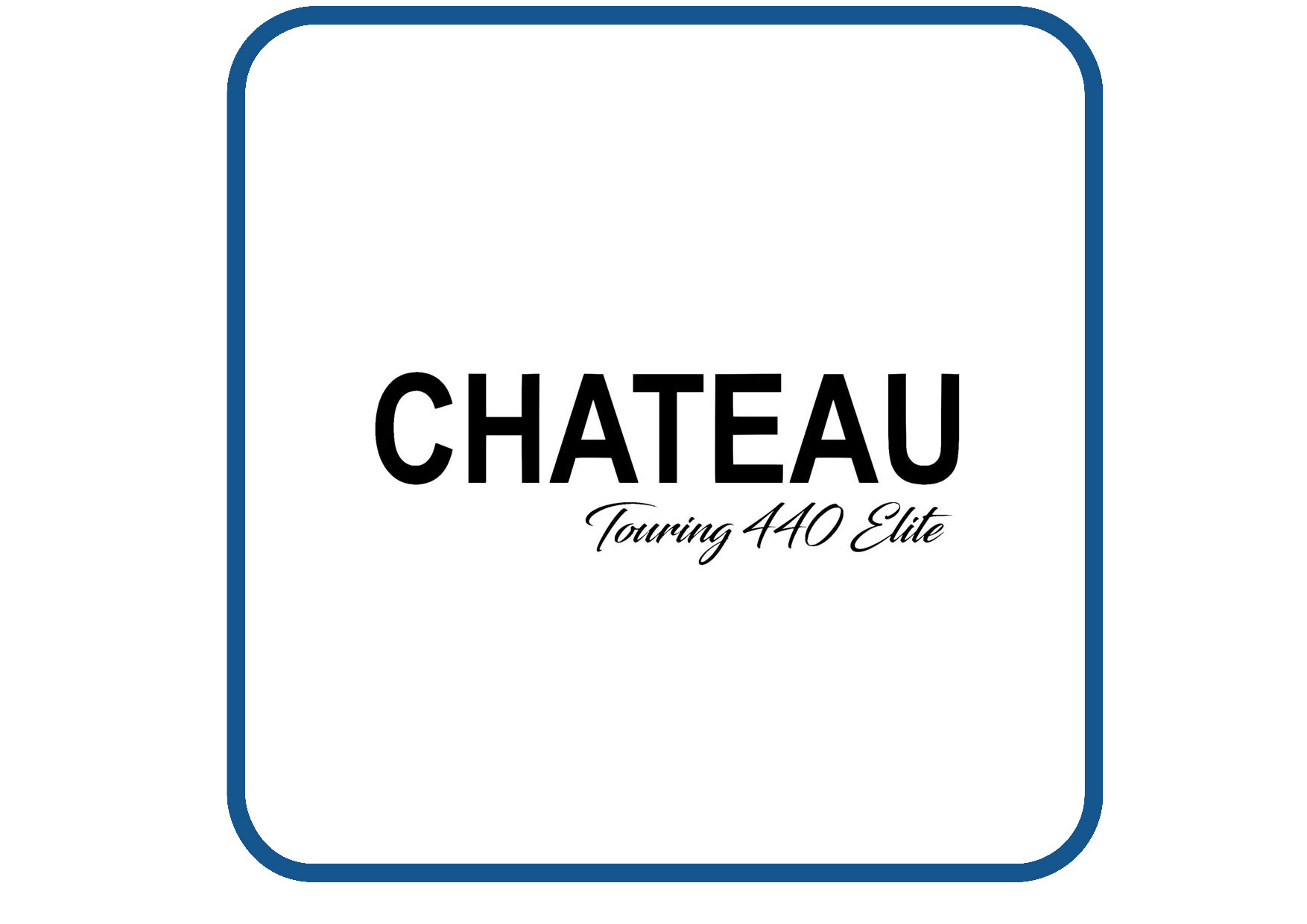 Chateau touring 440 elite caravan en camper sticker