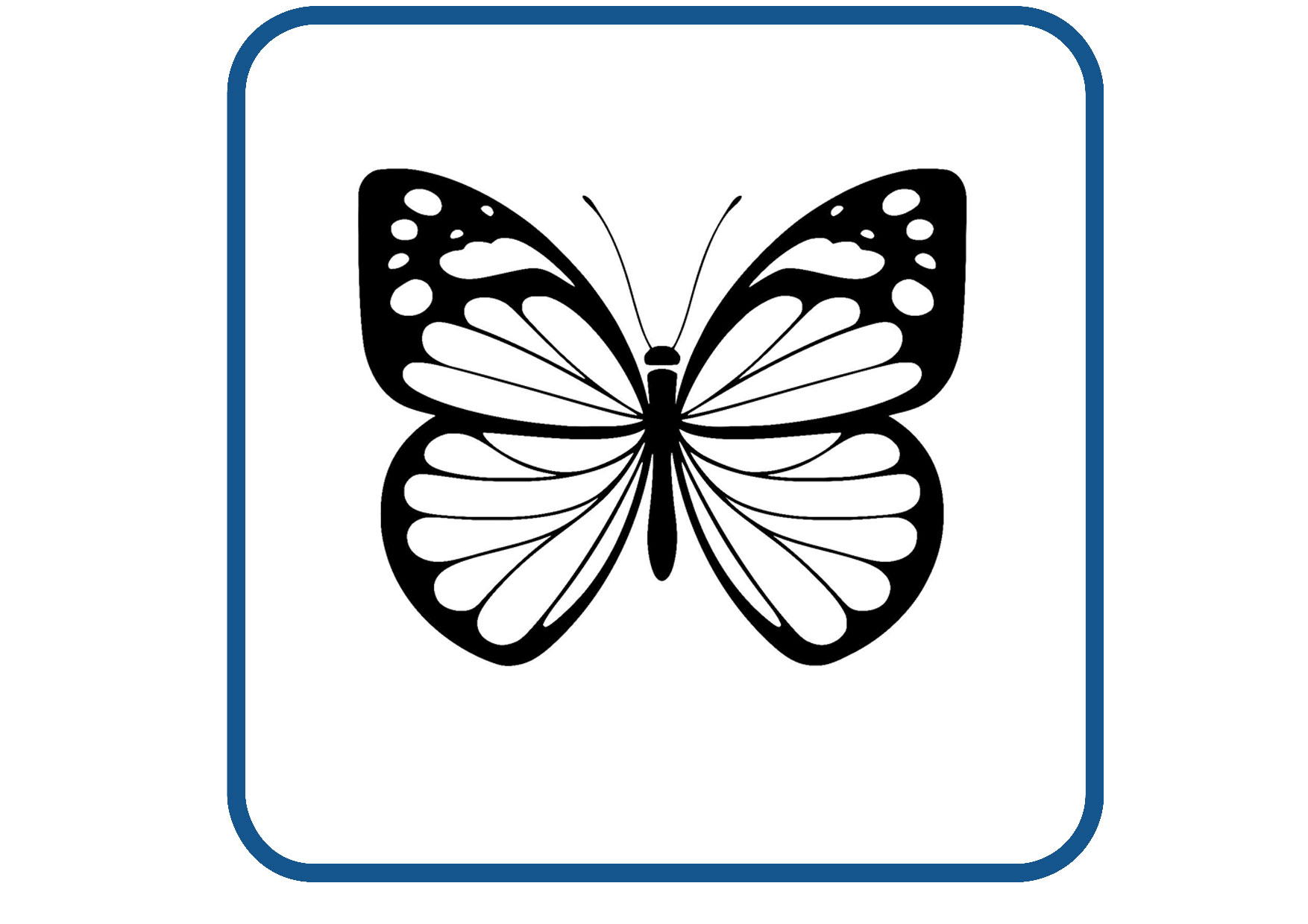 Vlinder design 2 sticker