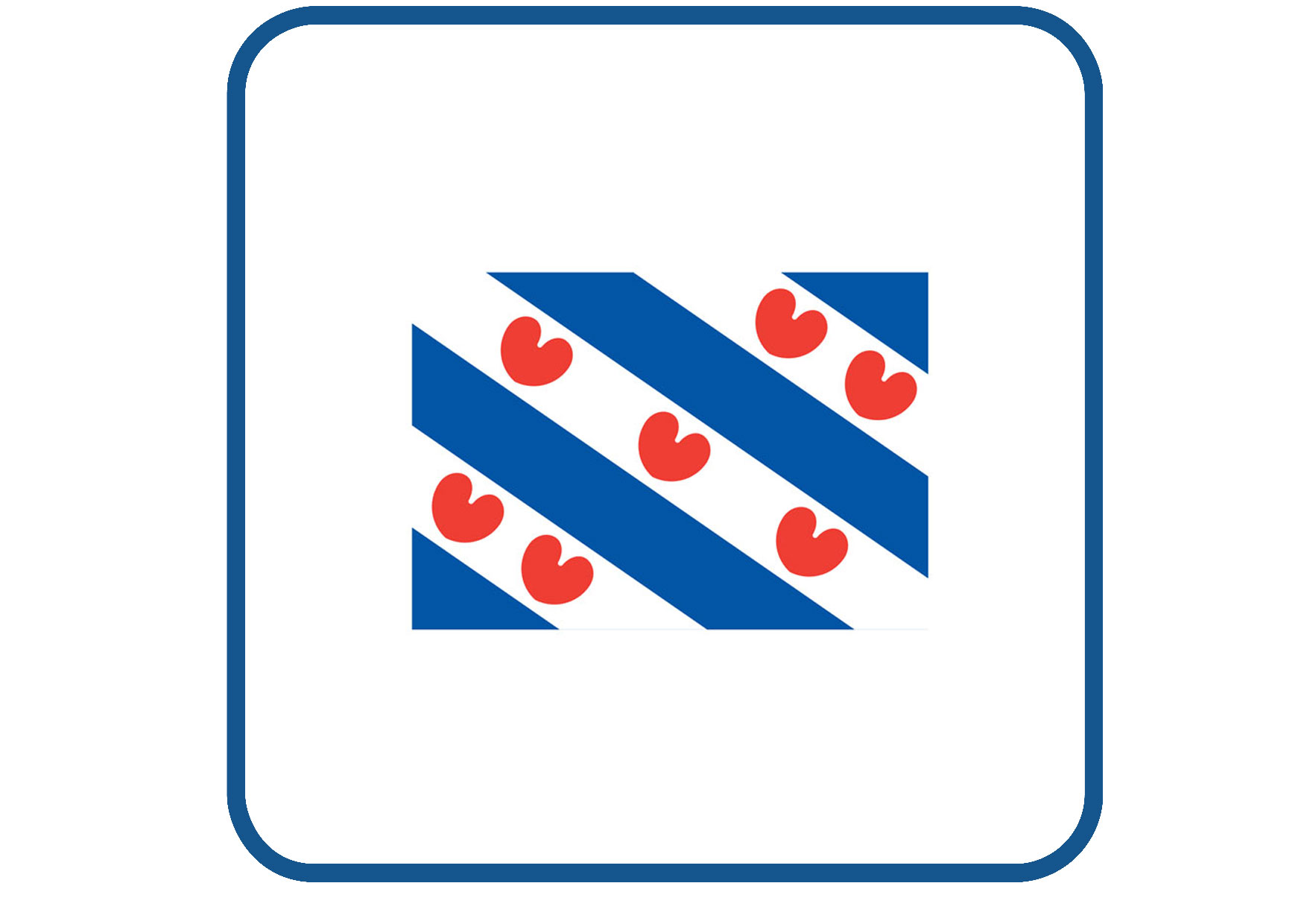 Friesland vlag sticker