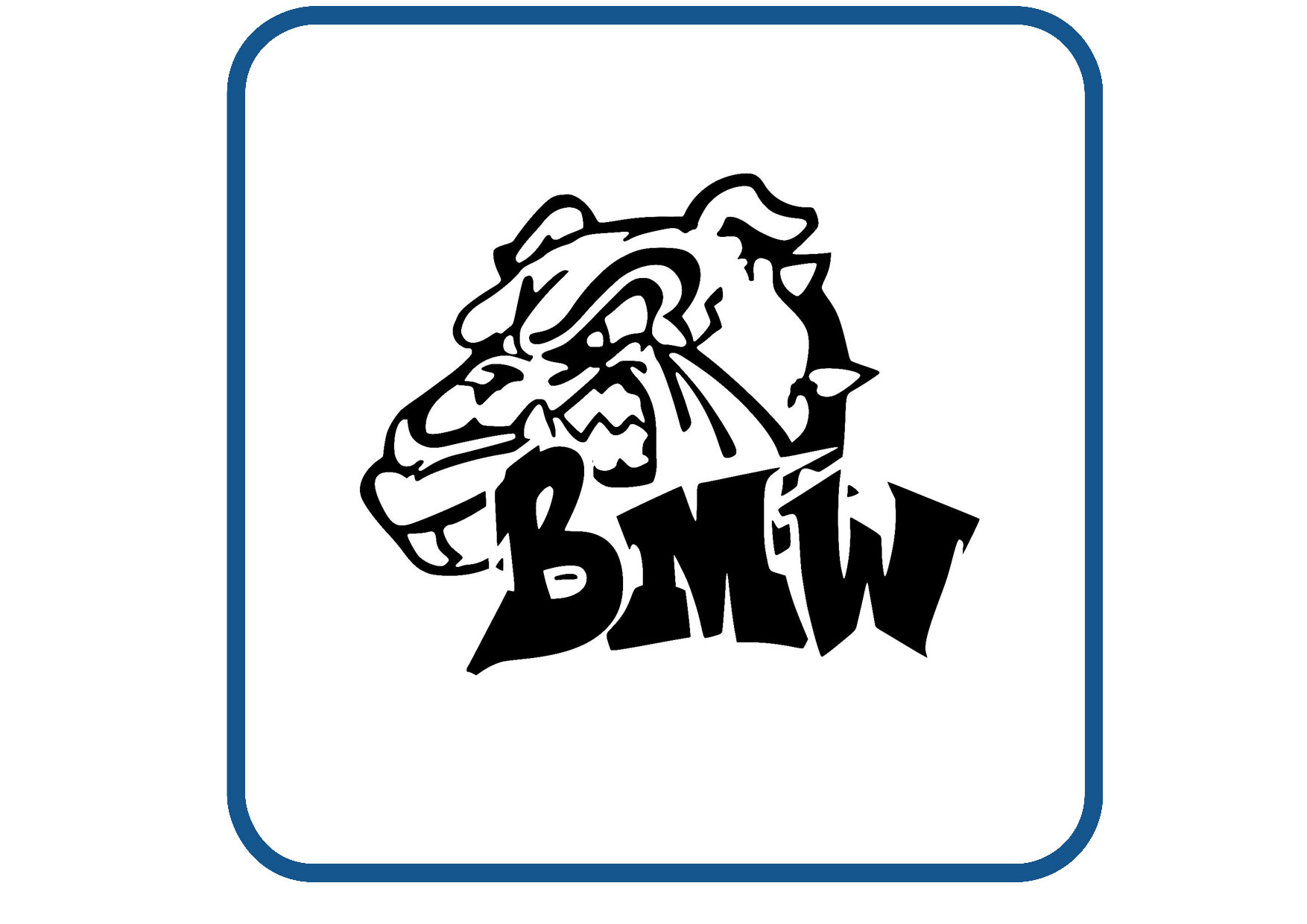 BMW Bulldog sticker