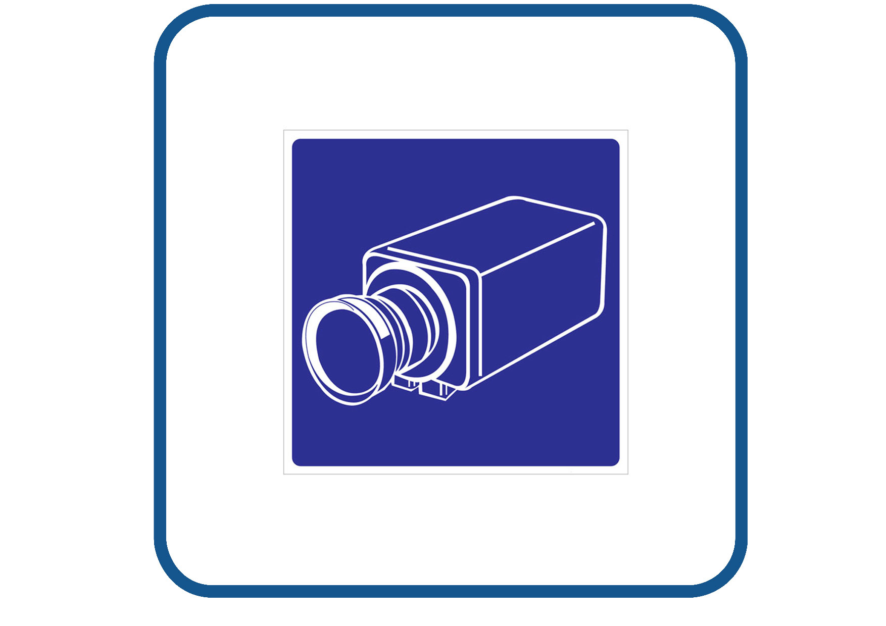 Camera bewaking sticker