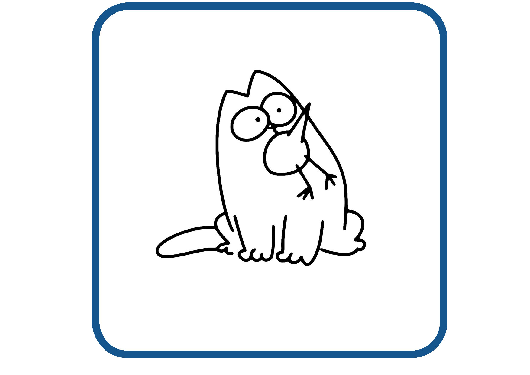 Simon Katze design 5 sticker