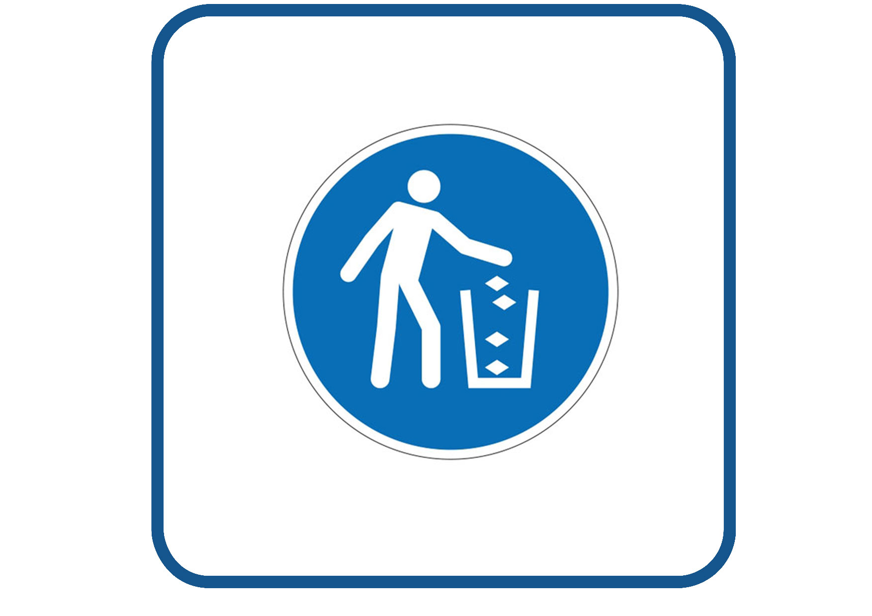 Vuilnisbak sticker